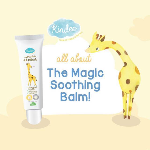 Kindee Organic Soothing Balm (3m+) / Salep Gigitan Nyamuk