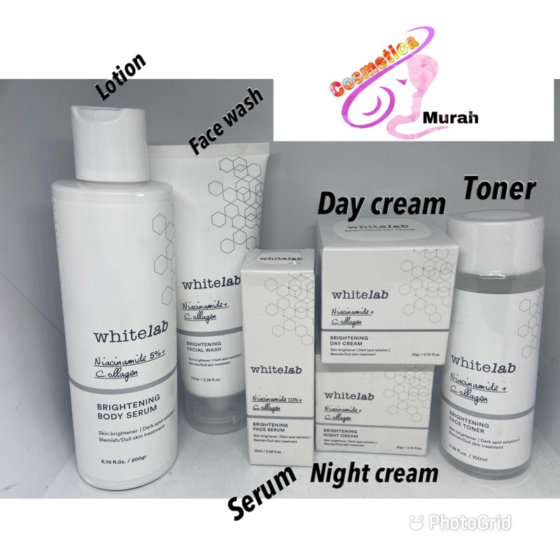 whitelab skincare - white lab bpom - whitelab brightening cream - whitelab all series