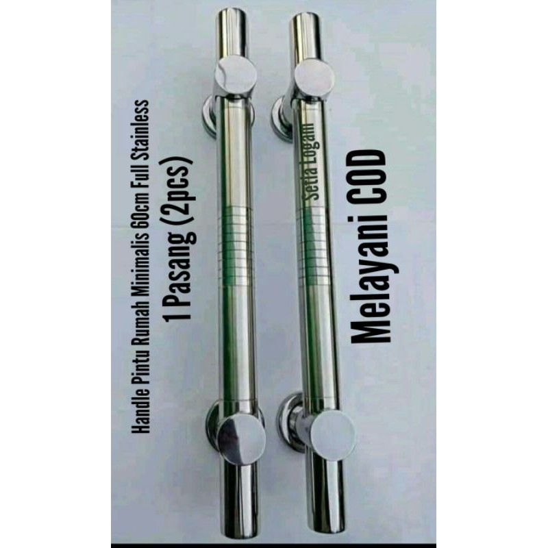 Handle Pintu 60cm full Stainless 304, motif suling.