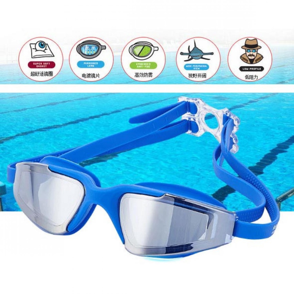 Hot Promo ! RUIHE Kacamata Renang Anti Fog UV Protection - RH5310