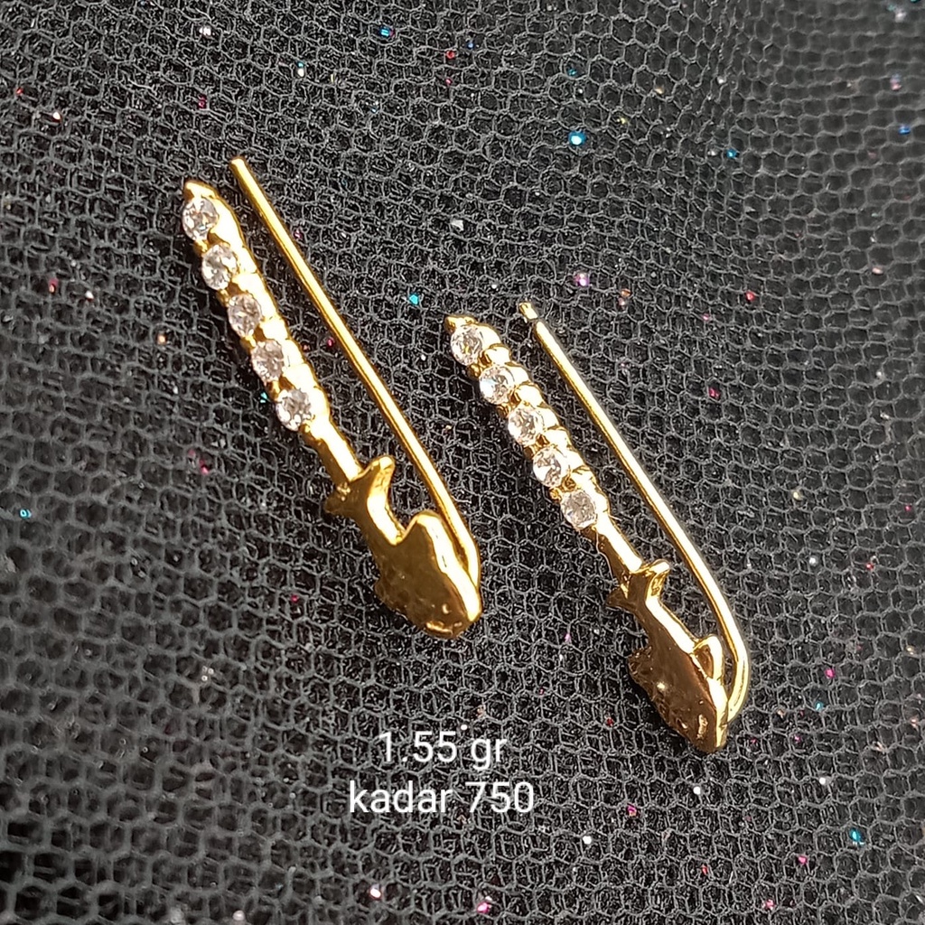 Anting Emas 17K - 1.55 gr Kadar 750 - 736
