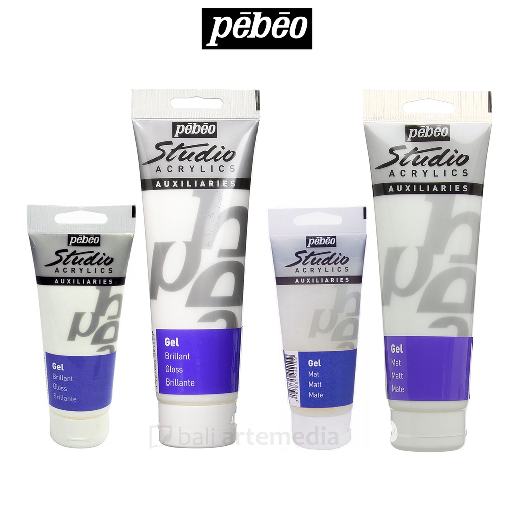 Pebeo Studio Acrylics Gel Matt and Gloss 100-250ml