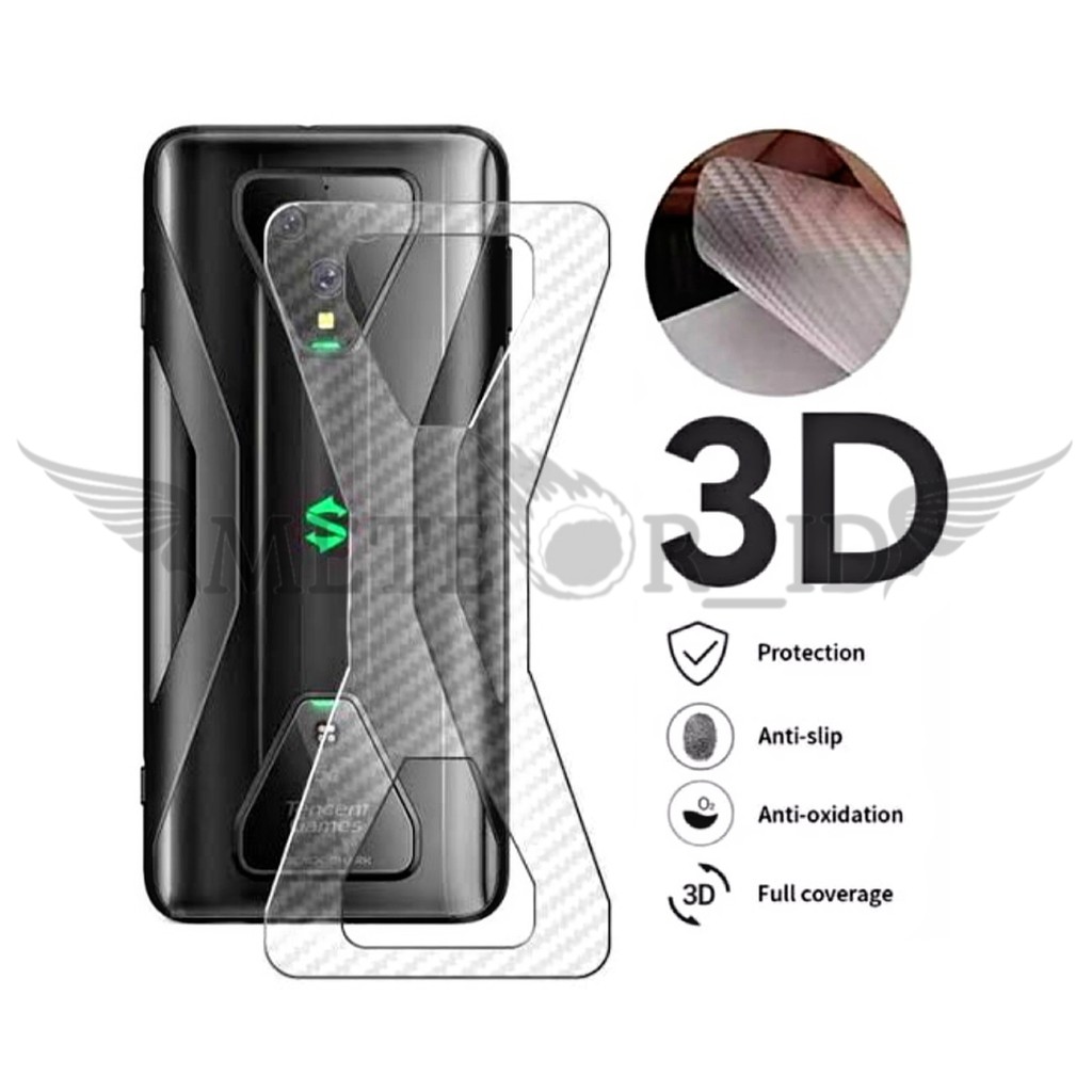 XIAOMI BLACK SHARK 3 SKIN CARBON AURORA DIAMOND CUBE GARSKIN STIKER PELINDUNG HP