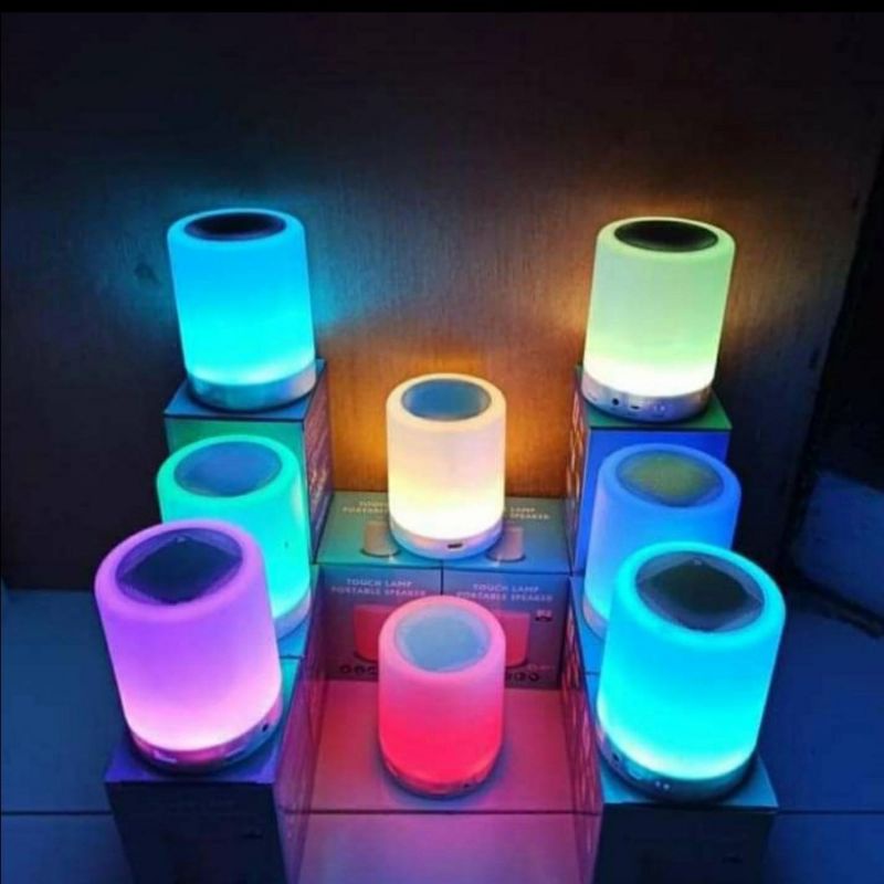 Speaker Bluetooth CL-671 Lampu LED Smart Touch Night Light