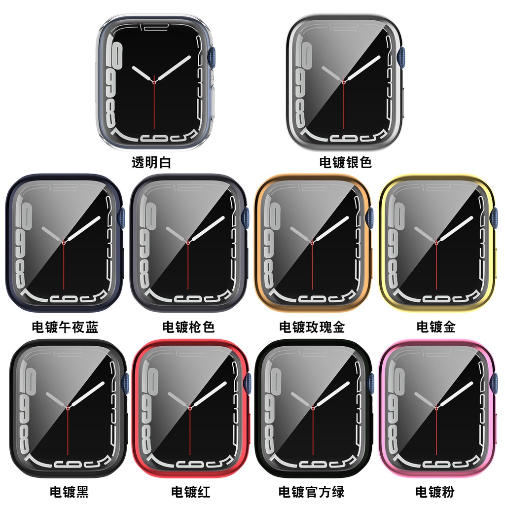 Casing Pelindung Bahan Tpu Ukuran 45mm Untuk Apple Watch 7 41mm