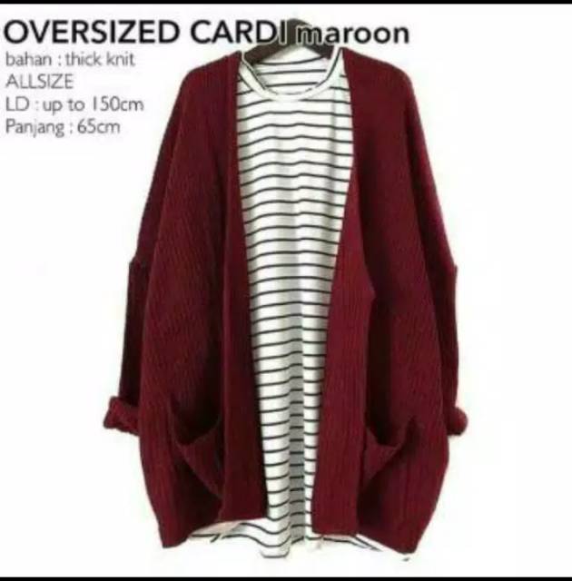 OVERSIZE LAVELLA CARDIGAN rajut