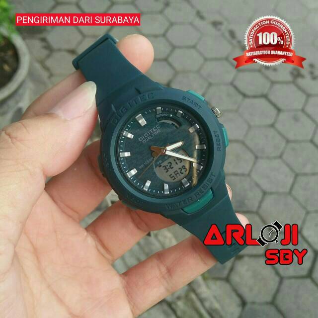 Jam Tangan Wanita DIGITEC BDA-4082/ DG 3082 double time original tahan air