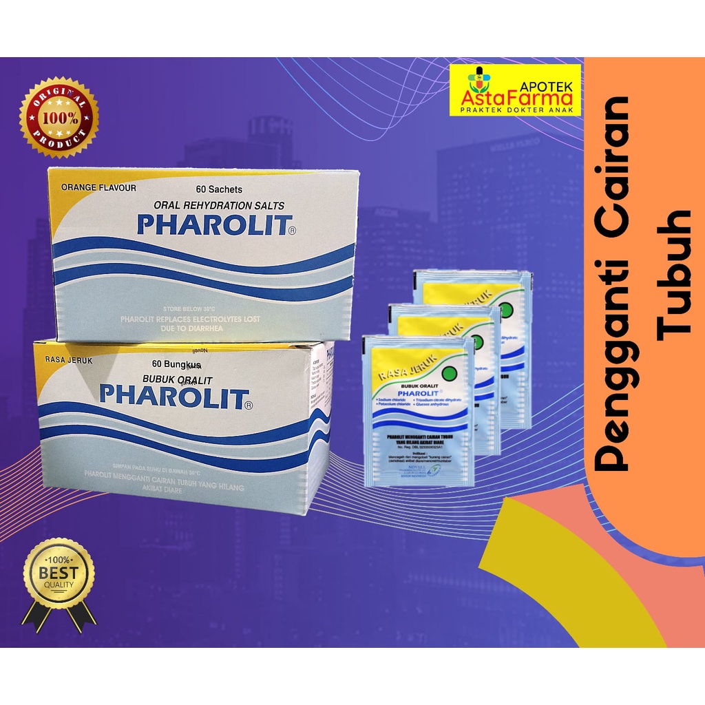 

Pharolit Sachet Untuk Pengganti Cairan Tubuh