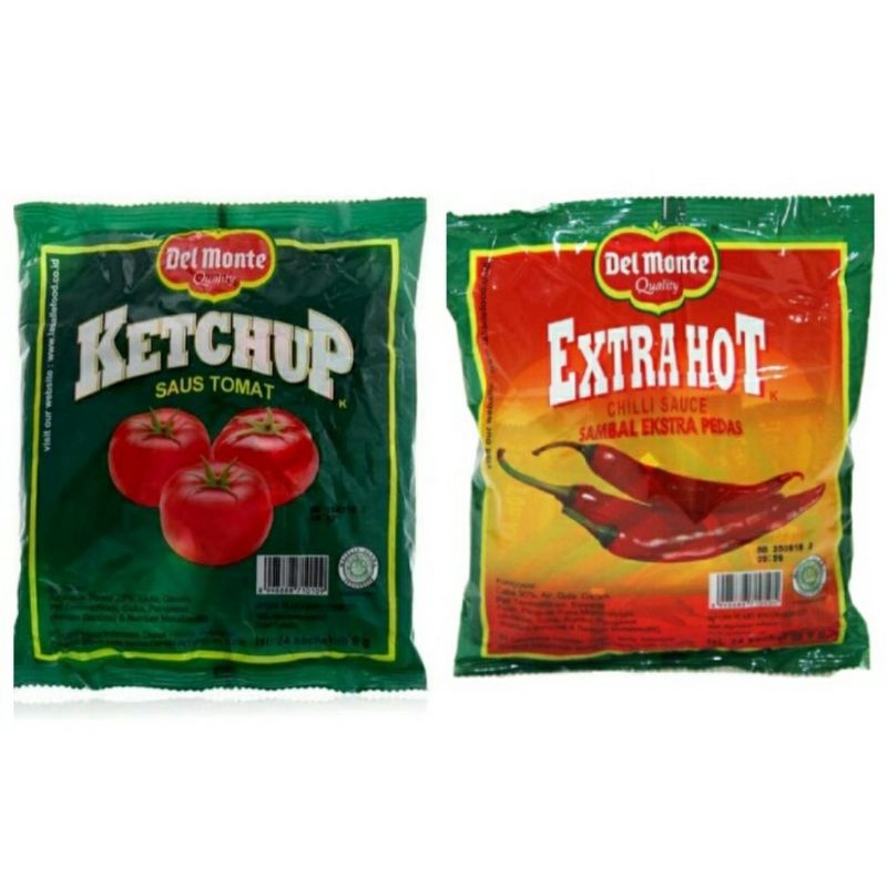 Delmonte Saus Tomat Sachet, Delmonte Saus Cabe Sachet