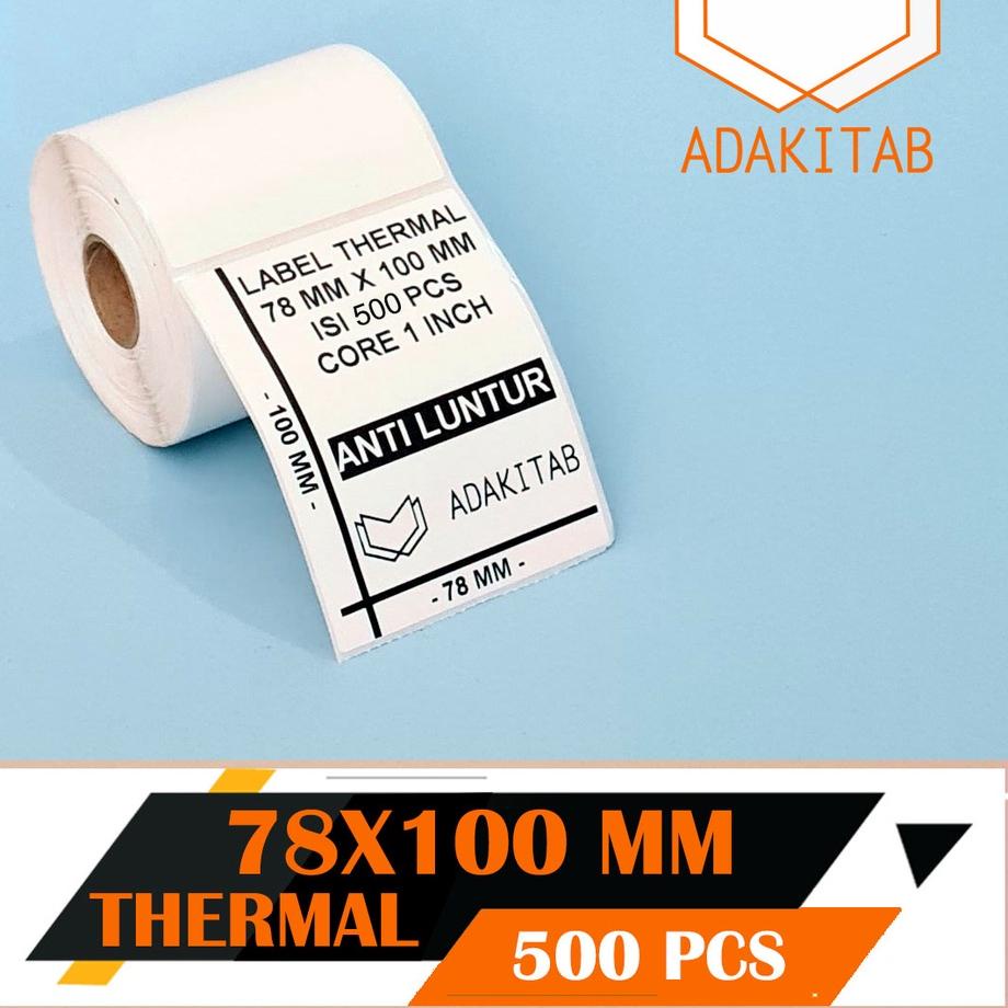 

Big Sale - LABEL BARE THERMAL 78X100 MM / 78X100MM CORE 1 INCH ISI 500 PCS