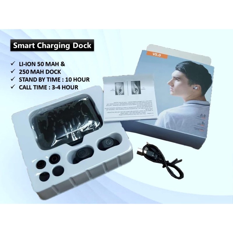 F9 EARBUDS EARPHONE BLUETHOOTH SUPER BASS TWS E 004