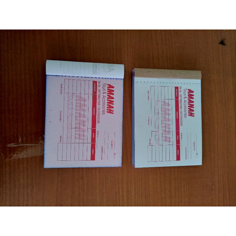 

NOTA PENJUALAN 1/8 CUSTOM LOGO / NAMA USAHA / NOTA OLSHOP