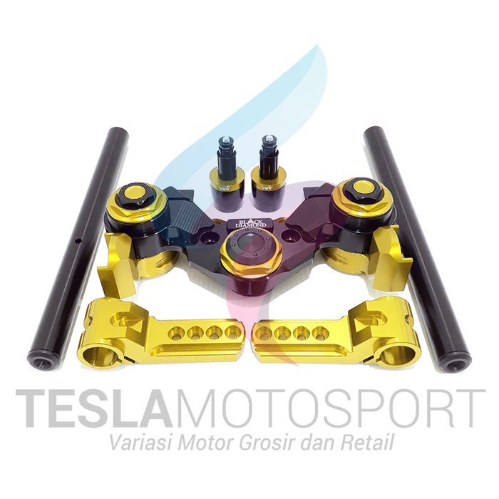 Stang Jepit Adjustable PCX160/PCX150 Plus Jalu Stang Black Diamond