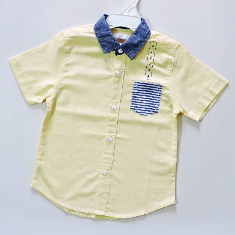 KEMEJA ANAK PASTELO POCKET BOY/LAKILAKI/COWOK PREMIUM LINEN OXFORD TOP BRANDED