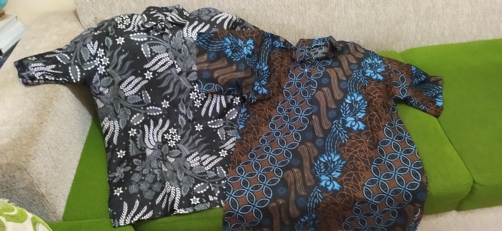 Bswart Batik Hrb026 Kenongo Hem Pendek Padi Pekalongan M L Xl Batik Pria Murah Modern Grosir