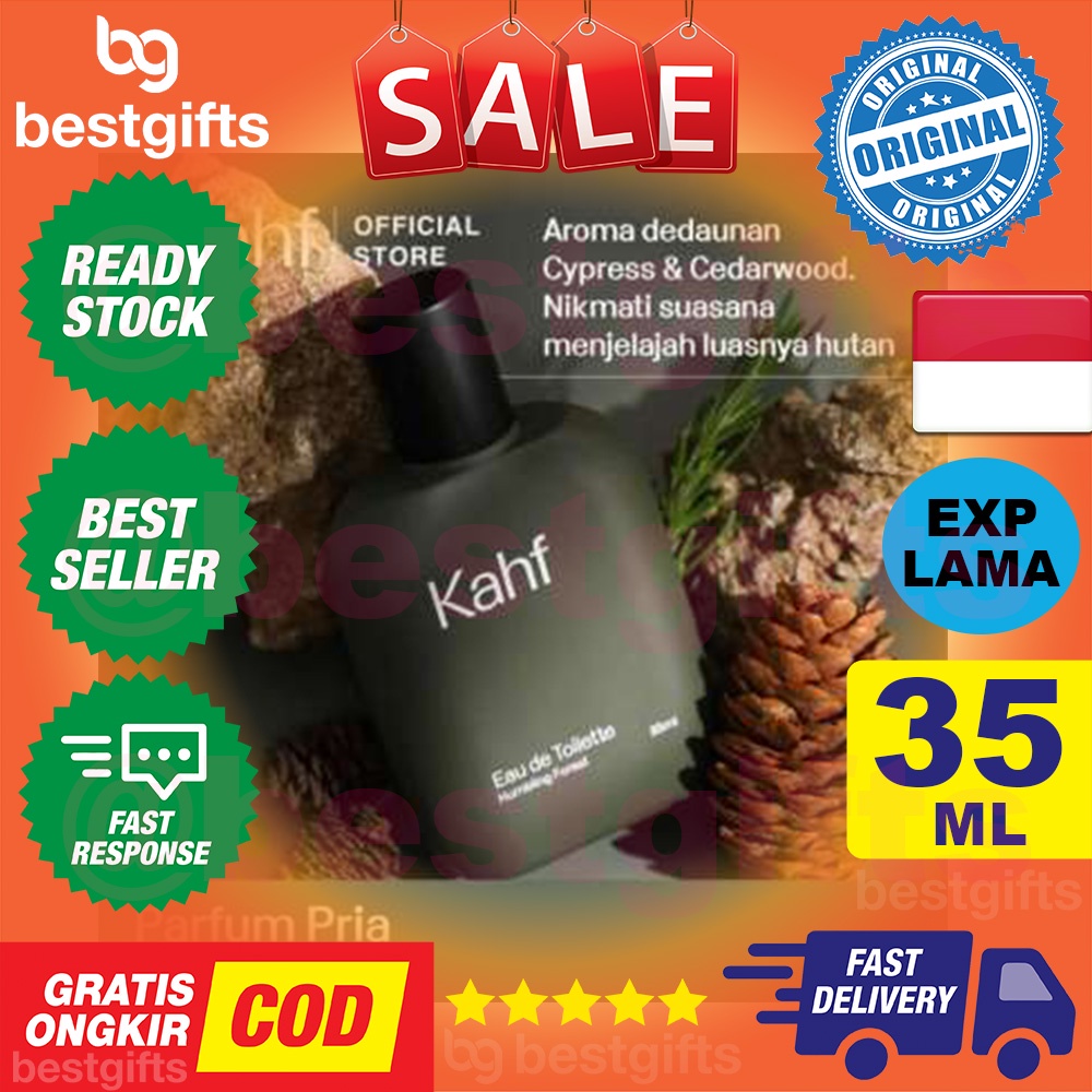 KAHF EAU DE TOILETTE HUMBLING FOREST PARFUM PRIA BADAN WANGI TAHAN LAMA PERFUM LAKI PERFUME 35 ML