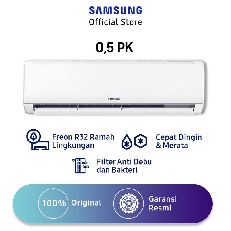 AC SAMSUNG 05 TGH 1/2 PK ANTI KARAT - GARANSI RESMI 5 Tahun