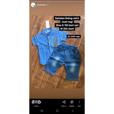 wiwi lining shirt set M