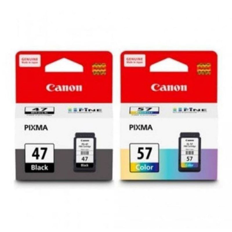 1Set/Tinta Cartridge Canon PG 47black-57colour Original