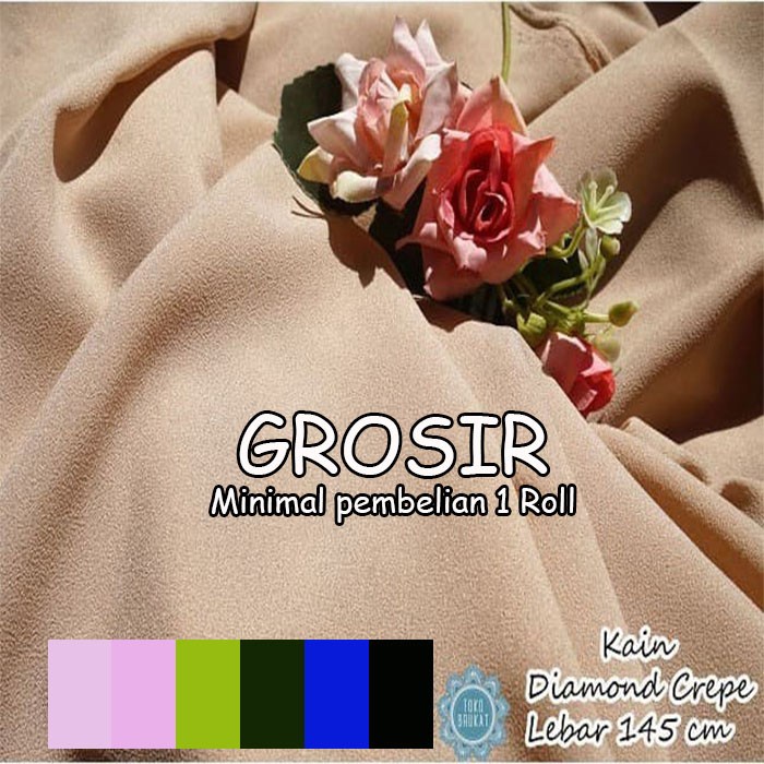Kain Diamond Crepe - GROSIR - Per Yards (Minimal 1Roll)
