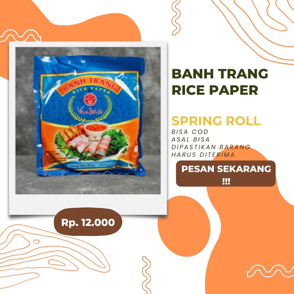 

☄️NEW✨ Banh Trang Rice Paper 22cm isi 5 Sheet | Kulit Lumpia Vietnam/repack 5 sheet / Rice paper kulit lumpia spring roll vietnam 22cm BANH TRANG ecer / Banh Trang Rice Paper 22 cm 5 lembar / Kulit Lumpia Vietnam / Spring Roll / Rice Paper Roll Vietnam Ba