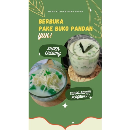 

BUKO PANDAN CREAMY RESELLER termurah 1000ml-3000ml