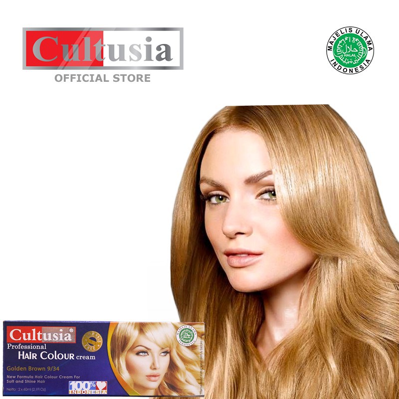 Cultusia Hair Color Golden Brown 9 34 60 ML