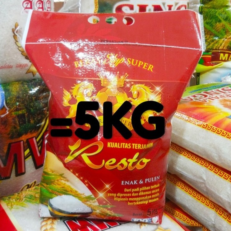 

BERAS RESTAURANT SUPER QUALITY CAP RESTO 5KG 10KG 20KG MURAHH