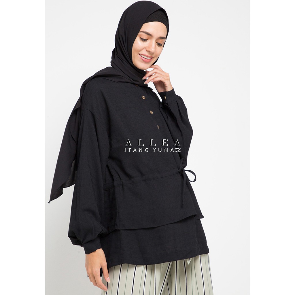 Allea Itang Yunasz /Pamelia Blouse/ Atasan Wanita - Hijab Fashion Muslim