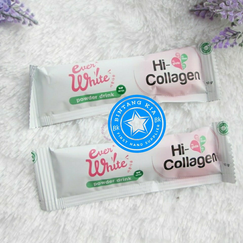 Everwhite Hi Collagen Drink Baby Skin Body Detox Original Shopee Indonesia