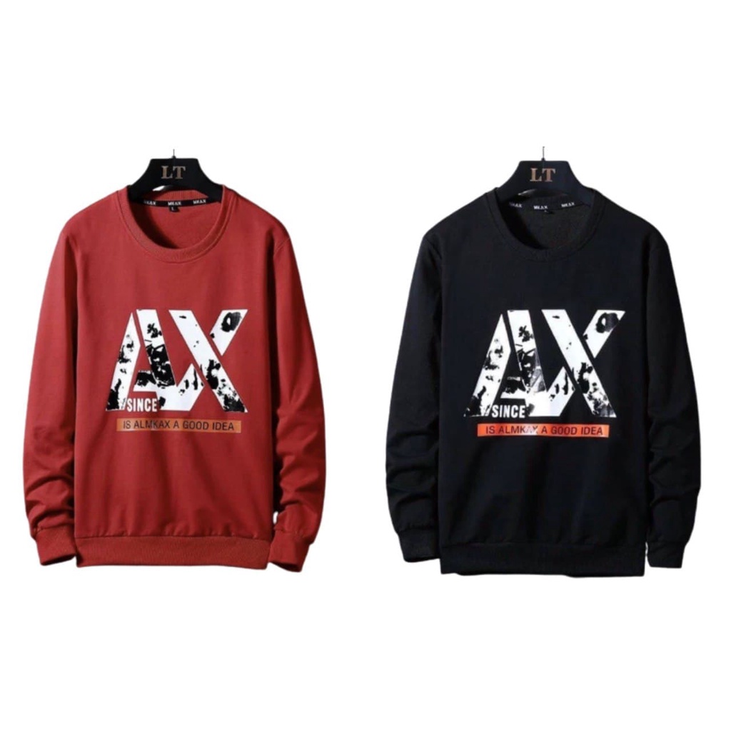 AX since Basic Cowok - Sweater Cowo Terbaru - Jaket Switer Pria Kekinian Terbaru 2021 AX since - Jak