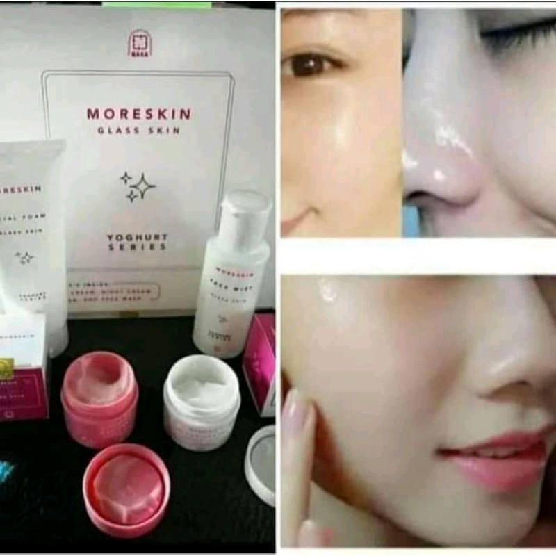MORESKIN GLASKIN NASA | Paket Moreskin Pencerah Wajah Glaskin

