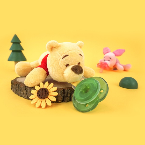Nookums Disney Pooh Pacifier with Plushies Empeng dengan Boneka