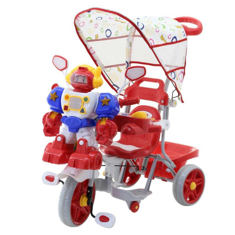 Family Sepeda Roda Tiga Robot
