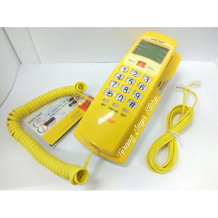 

Telepon Kabel Sahitel S37 Pesawat Telepon Rumah Sahitel S-37 (Kuning)
