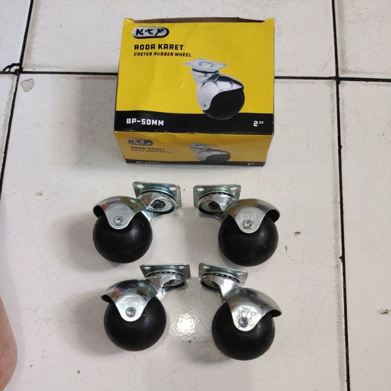 roda kursi 50mm bulat KTP / roda bulat TG50 / roda bulat BP50 KTP