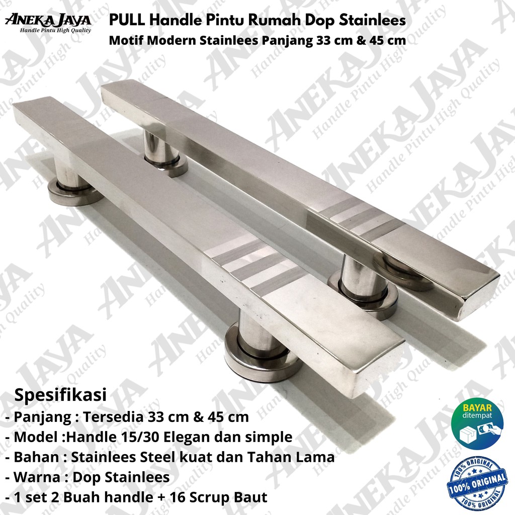 4 Gagang Pintu rumah panjnag 33 cm &amp; 45 cm | Handle Handel pintu rumah | Tarikan pintu rumah