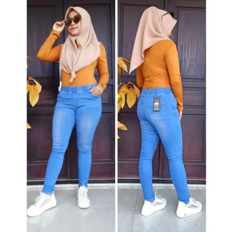 Leging Jeans Rifas . Jegging Jeans Murah . Legging Jeans Rifas Premium