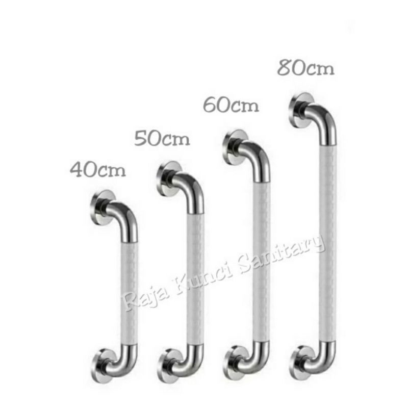 Pegangan Bathup Kamar Mandi Stainless/Grab Bar Anti Slip 30cm/40cm Stainless Tebal