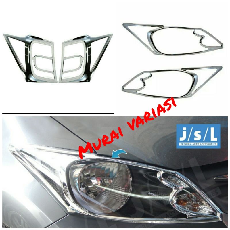 MOBIL HONDA FREED / LIS ASLIT LAMPU / GARNIS DEPAN & BELAKANG CHROME
