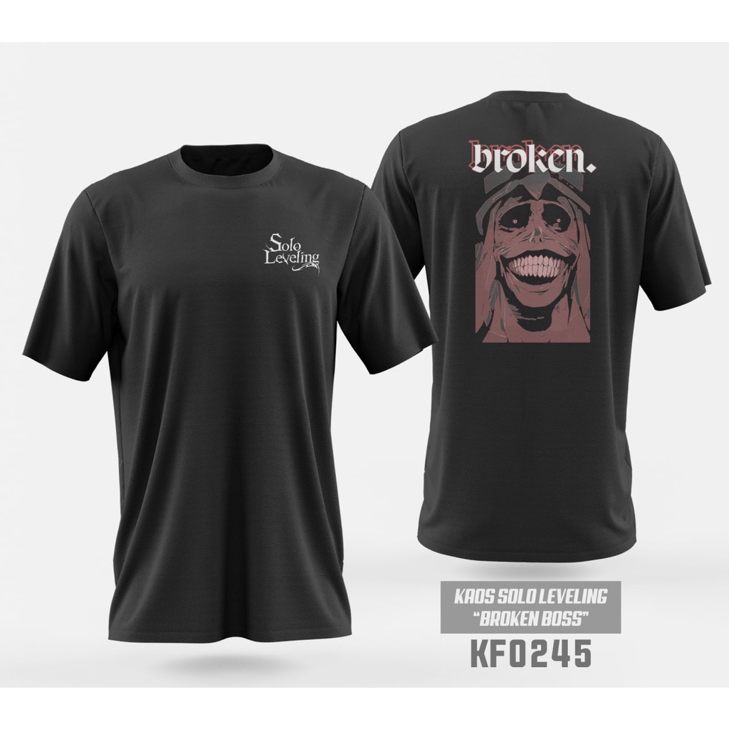 Jual BAJU KAOS KOMIK KOREA SOLO LEVELING BROKEN ADA SIZE JUMBO Shopee