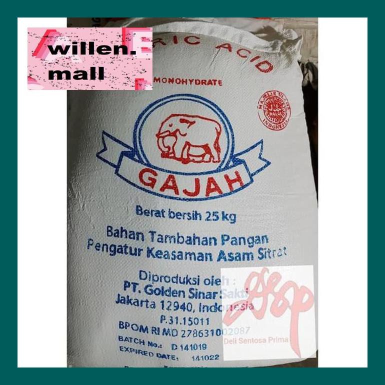 

S0Vitxd Citric Acid Atau Citrun Cap Gajah Ex. Lokal Food Grade 1 Kg S50Vt0H