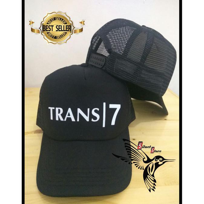 Topi Trucker Jaring polos custom TRANS7 TRANS 7 TV TRANSTV CORP Obral Pria Wanita Unisex MFS Design