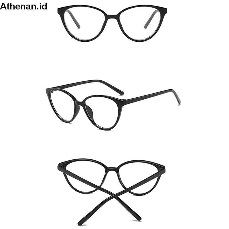 Korea kacamata anti radiasi Bingkai Struktur Fashion Cat Eye Eyeglasses Bahan Plastik Ringan Untuk Wanita