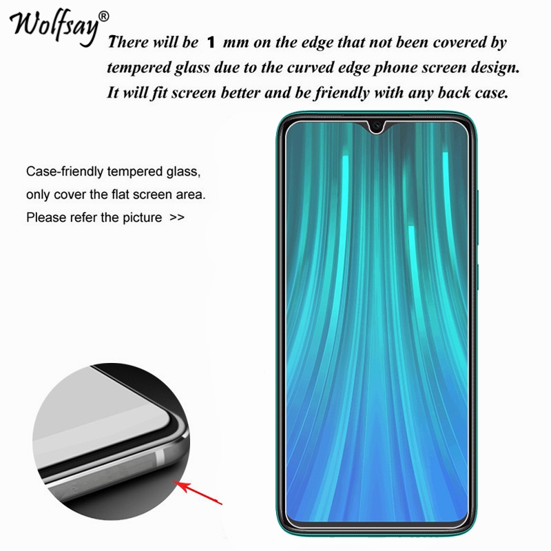 2Pcs Pelindung Layar Tempered Glass 9H untuk Xiaomi Redmi Note 8 / Note 8 Pro