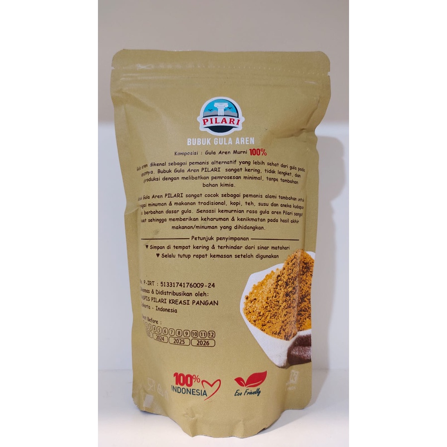 BUBUK GULA AREN / BROWN SUGAR POWDER / GULA SEMUT / PALM SUGAR POWDER ASLI DAN MURNI / @450gr