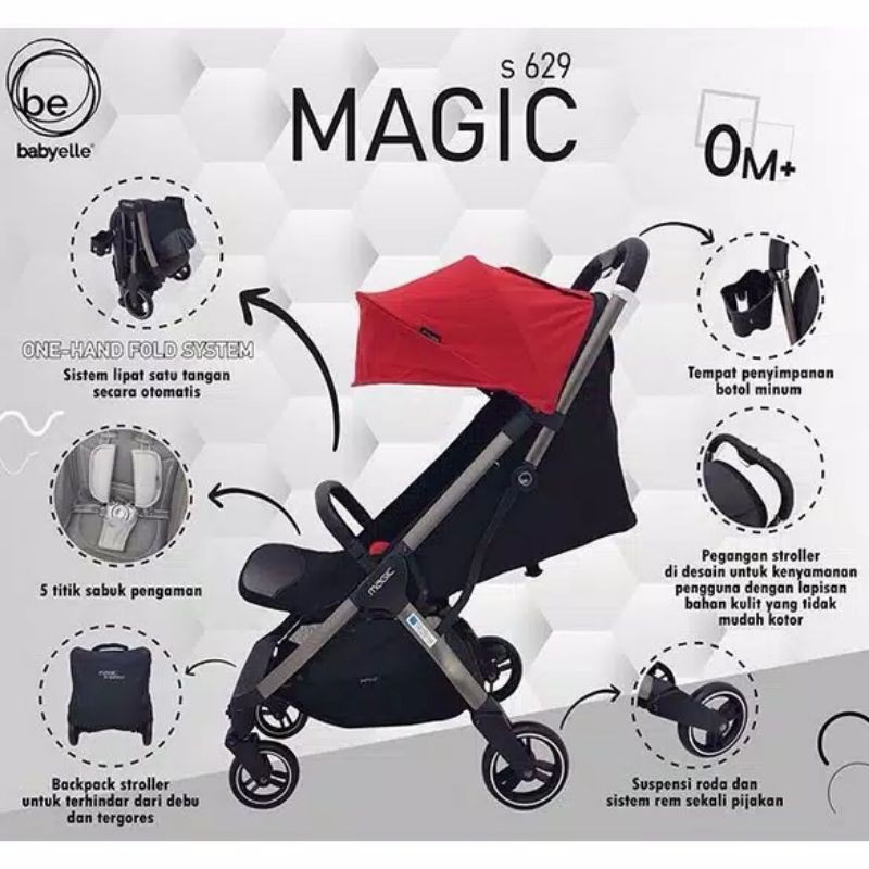 Stroller BabyElle S-719 Enzo Pro / Stroller Babyelle Magic S-629 / Kereta Bayi