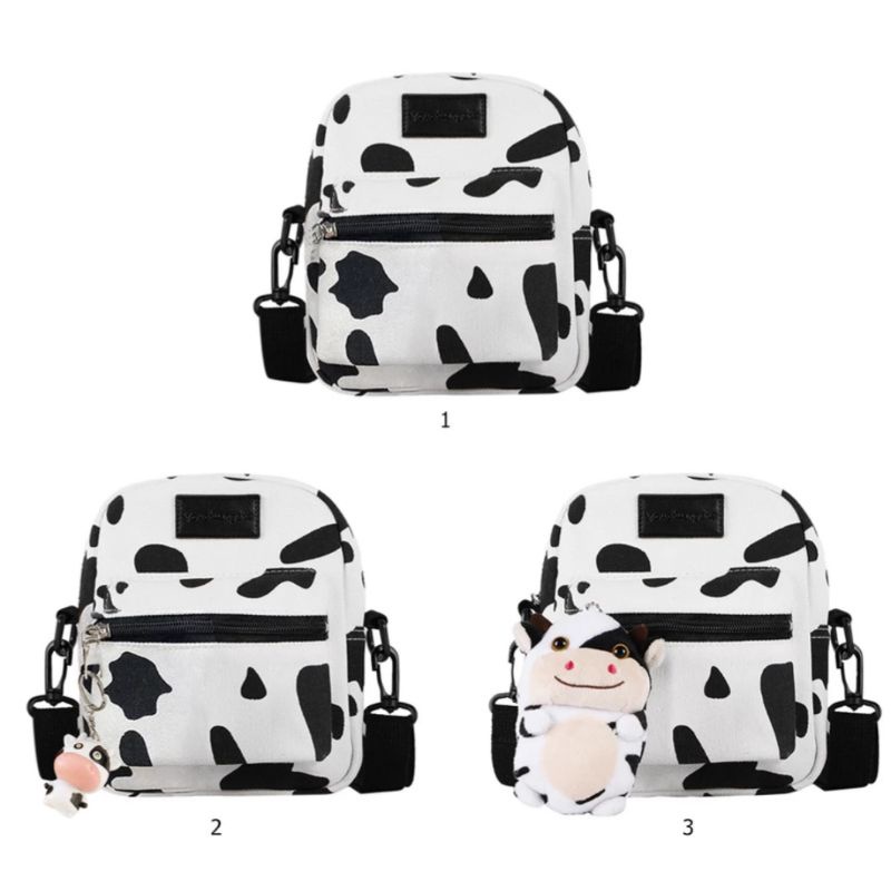 N_B_S / CAPILLO COW Tas Selempang Motif Sapi Tas selempang wanita Korean style Tas selempang mini