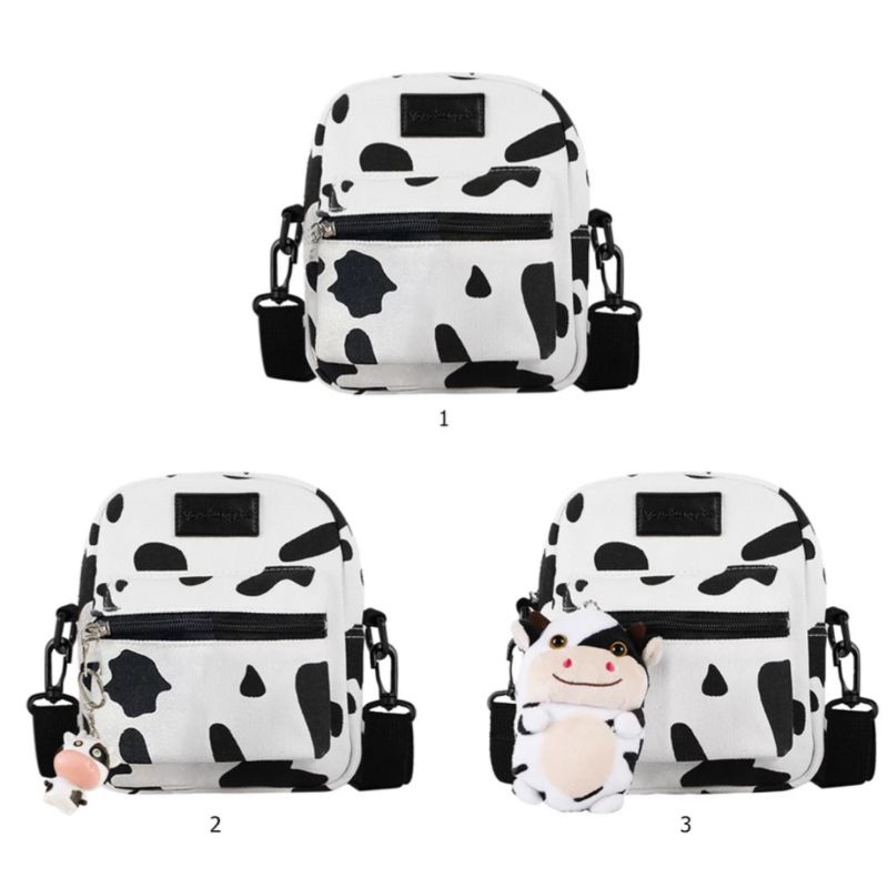 HDS_BAG / CAPILLO COW Tas Selempang Motif Sapi Tas selempang wanita Korean style Tas selempang mini