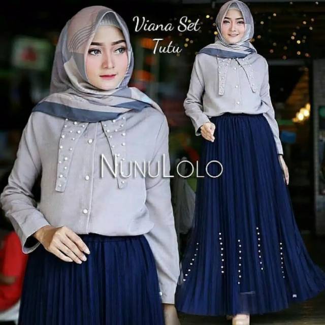 SETELAN  BAJU  MUSLIM VIANA SET